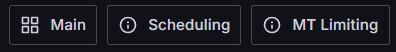 Navigation menu showing Main, Scheduling, and MT Limiting tabs